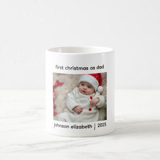 First Christmas As Dad Mug Kaffemugg