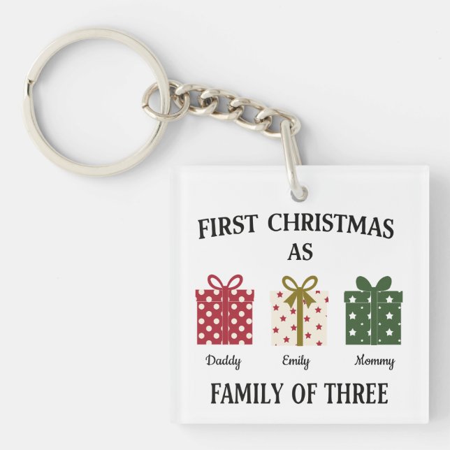 First Christmas as Family of Three Gift (Framsidan)