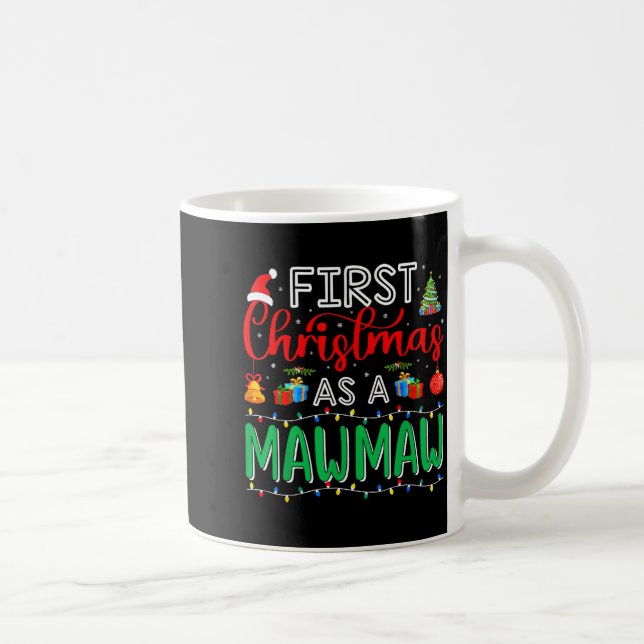 First Christmas As Mawmaw Family Matching New Mawm Kaffemugg (Höger)