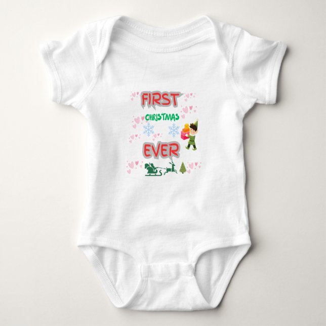 FIRST CHRISTMAS EVER T SHIRT (Framsida)