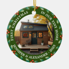 First Christmas in our Tiny Home house photo Julgransprydnad Keramik