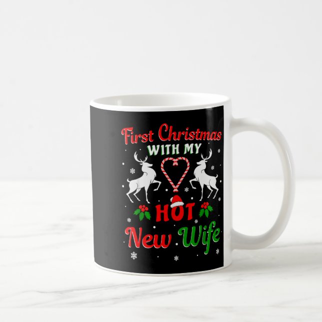 First Christmas With My Hot New Wife Christmas New Kaffemugg (Höger)