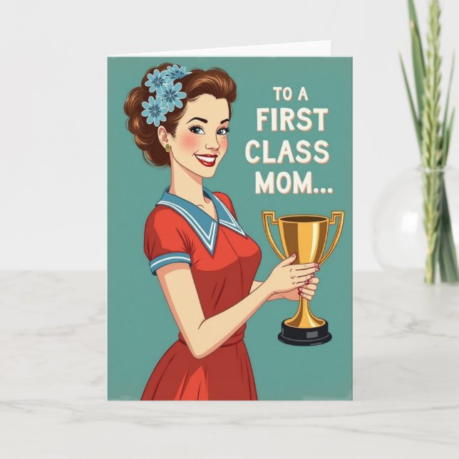 First Class Mom-pris Kort (Framsida)