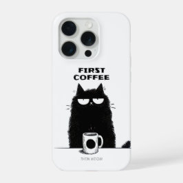 First Coffee Then Meow – Funny Cat Coffee Lover
