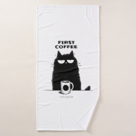 First Coffee Then Meow – Funny Cat Coffee Lover