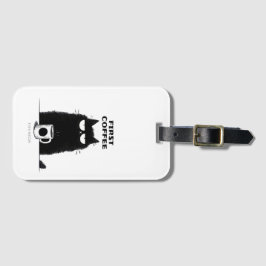 First Coffee Then Meow – Funny Cat Coffee Lover Bagagebricka