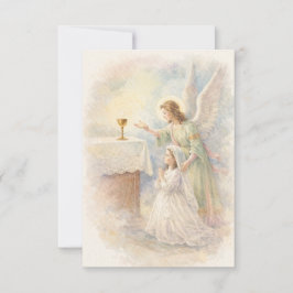 First Communion Angel Eucharist Prayer Keepsake Meddelande