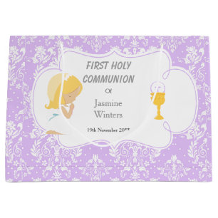 First Communion Blonde Hair Girl Tack