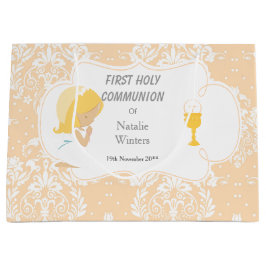 First Communion Blonde Hair Girl Tack