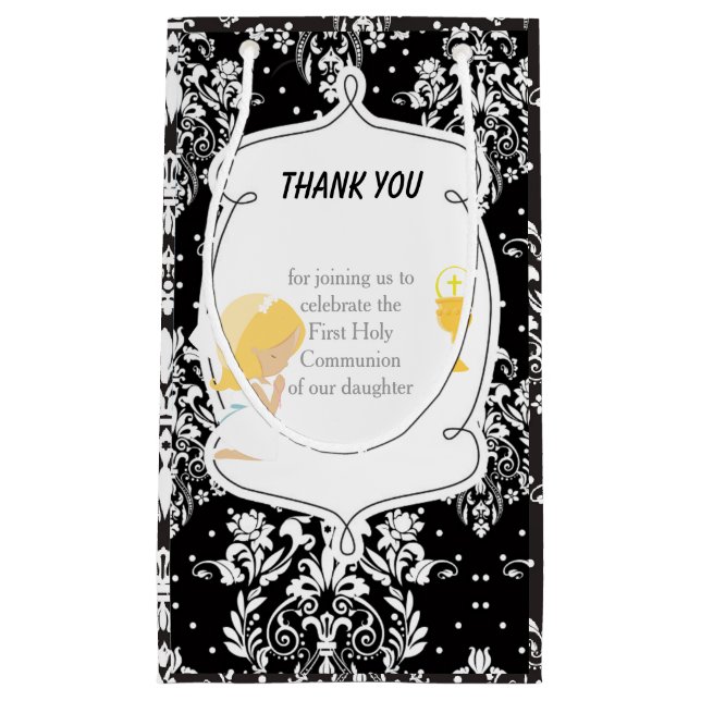 First Communion Blonde Hair Girl Tack (Framsidan)