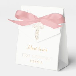 First Communion Favor Box, Guld Kor Presentaskar