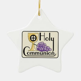 First Communion Graps and Kopp, Anpassade Julgransprydnad Keramik