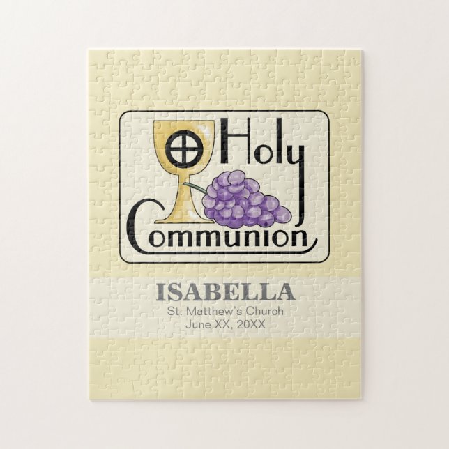 First Communion Graps and Kopp, Anpassade Pussel (Vertikal)