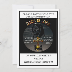 First Communion Inbjudningar