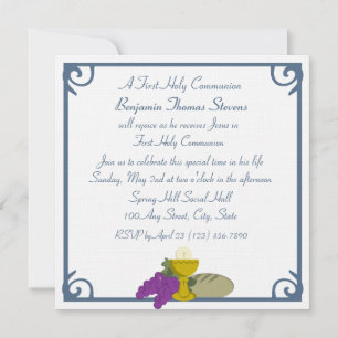 First Communion Inbjudningar