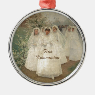 First Communion Julgransprydnad Metall