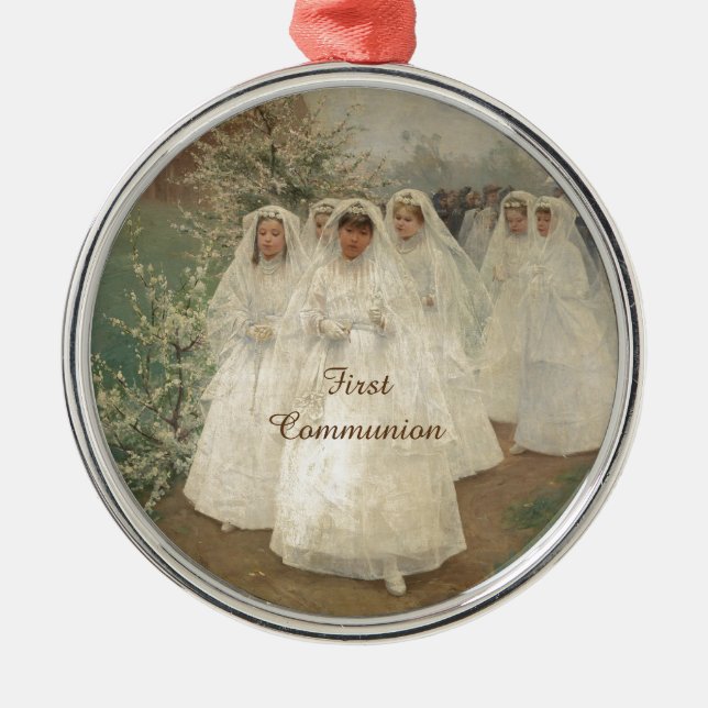 First Communion Julgransprydnad Metall (Framsidan)