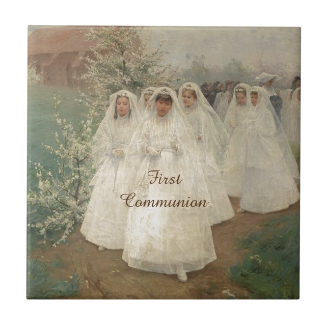 First Communion Kakelplatta (Framsidan)