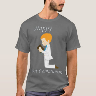 First Communion Kneeling Rödhårig Boy T Shirt