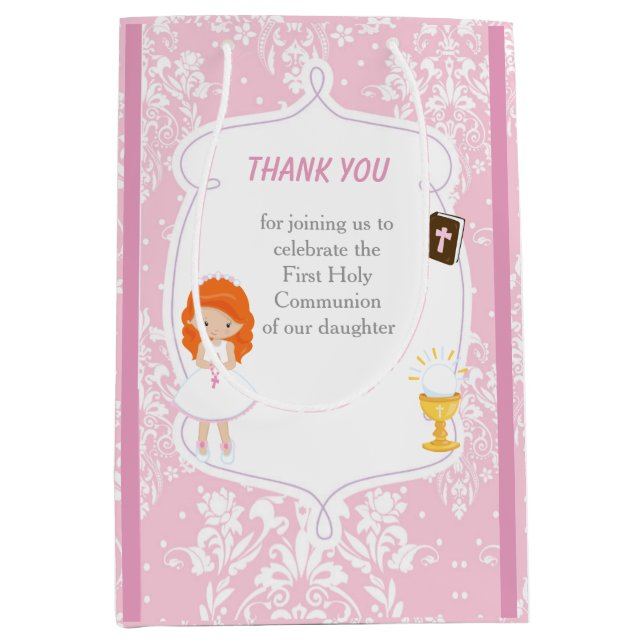 First Communion Red Hair Girl Tack (Framsidan)