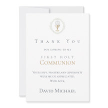 First Communion  thank you