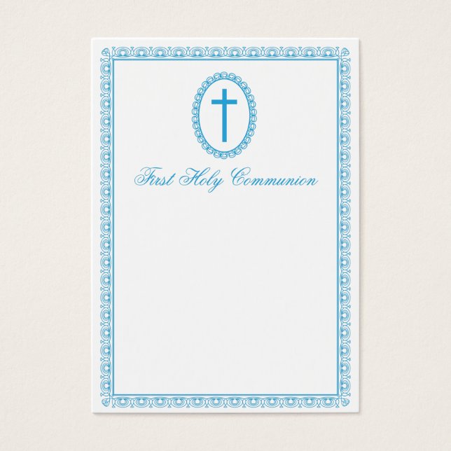 First Communion Visitkort (Framsidan)
