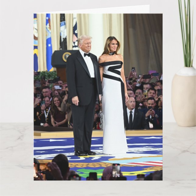 First Couple Donald and Melania Trump Kort (Framsida)