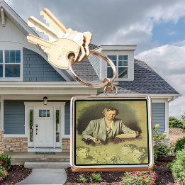 First Dam Anna Eleanor Roosevelt Fyrkantig Silverfärgad Nyckelring