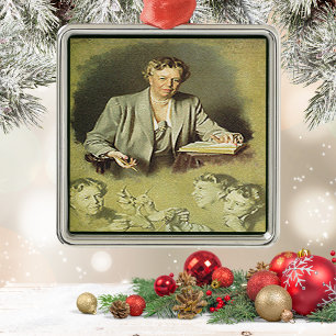 First Dam Anna Eleanor Roosevelt Julgransprydnad Metall