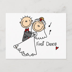 First Dance Bröllop Tshirts och presenter Vykort