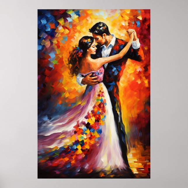 First Dance Romantic Couple Art Poster (Framsidan)