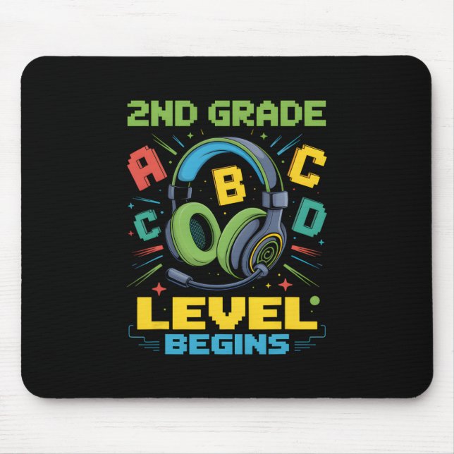 First Day Of 2nd Grade Level Begins Shirt Gamer Bo Musmatta (Framsidan)