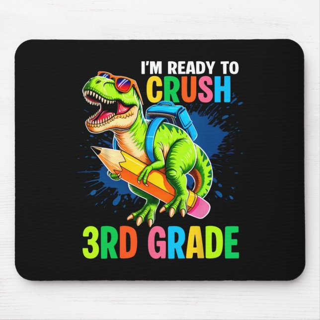 First Day Of 3rd Grade Shirt Boys Dinosaur Ck To S Musmatta (Framsidan)