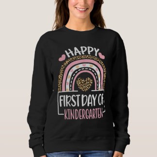 First Day Of Kindergarten  Back To School Leopard  T Shirt
