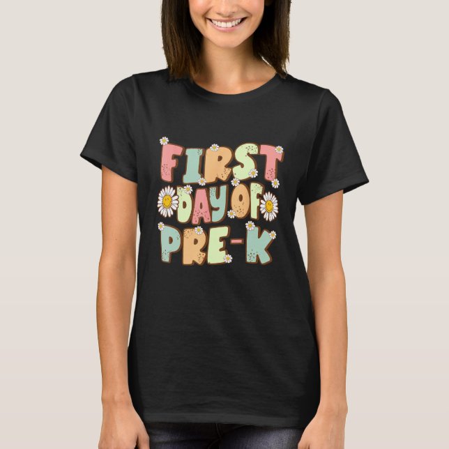 First Day Of Pre K Back to school T Shirt (Framsida)