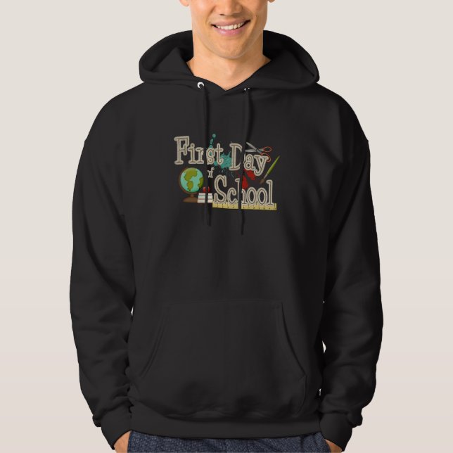 First Day of School  back to school for kids schoo Hoodie (Framsida)