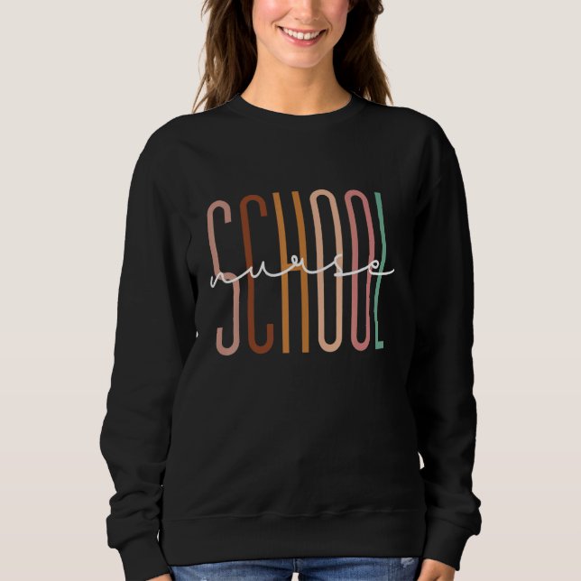 First Day Of School Nurse Back To School Nursing N T Shirt (Framsida)