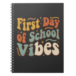 First Day of School Vibes Back to School Gift Anteckningsbok