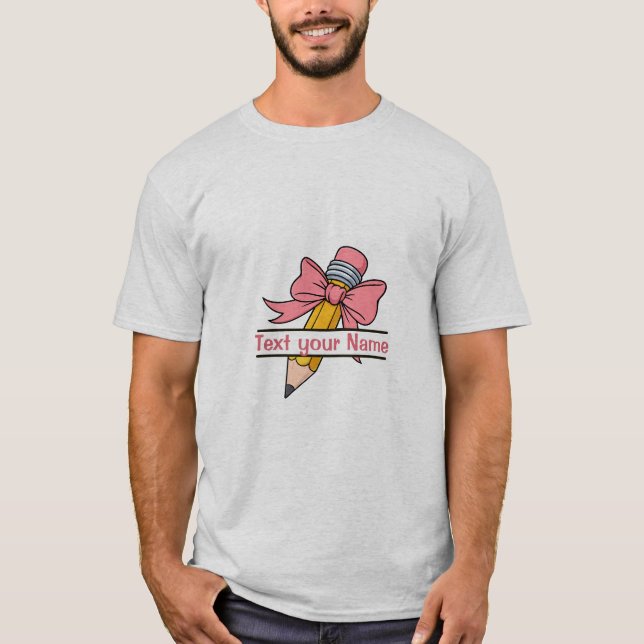 First day of school with options to personalize  t shirt (Framsida)