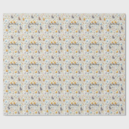 First Easter Wrapping Paper – Cute Bunnies, Chicks Presentpapper