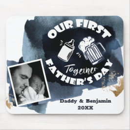 First Fars dag Funny Typography och Photo Musmatta