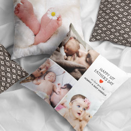 First Fars dag Gift | Cute Photo Collage Kudde