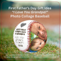 First Fars dag Grandpa Photo Collage Keepsaké