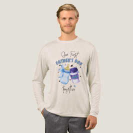 First Father's Day Together Matching outfit / Blue T Shirt