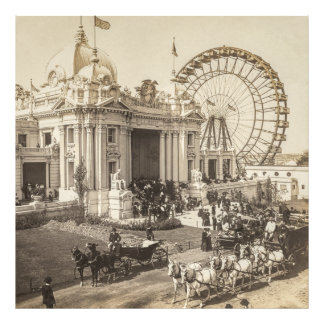 First Ferris Wheel, framställd av George Ferris Fototryck
