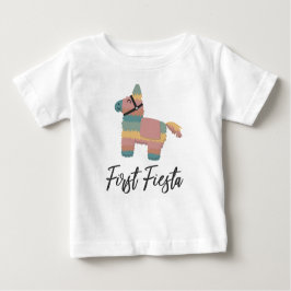 First Fiesta Kids Baby Födelsedagsfest Shirt T
