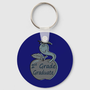 first.grade.graduate.apple nyckelring