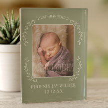 First Grandchild Baby Photo Grandparent Keepsaké