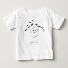 First Halloween Anpassningsbar Cute Ghost T Shirt