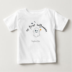 First Halloween Anpassningsbar Cute Ghost T Shirt